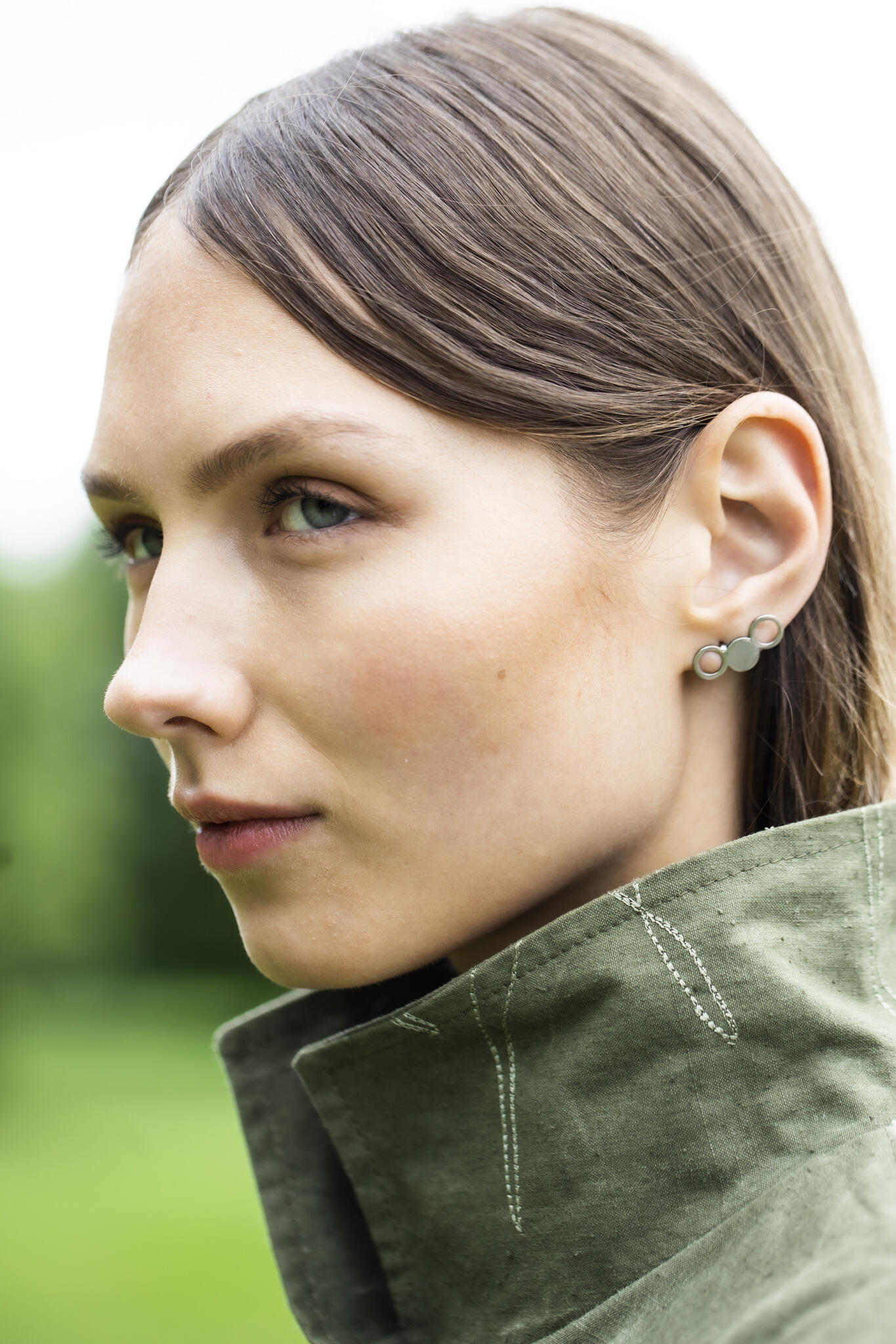 Lentsius-Tent66-sustainable-coat-Silva-stainless-steel-earrings-7_huge